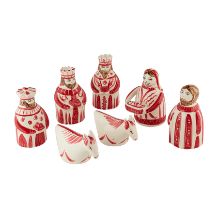 Red Nativity Set (7 Piece)