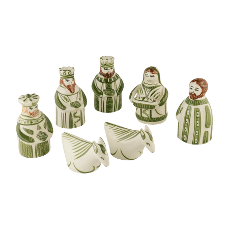 Green Nativity Set (7 Piece)
