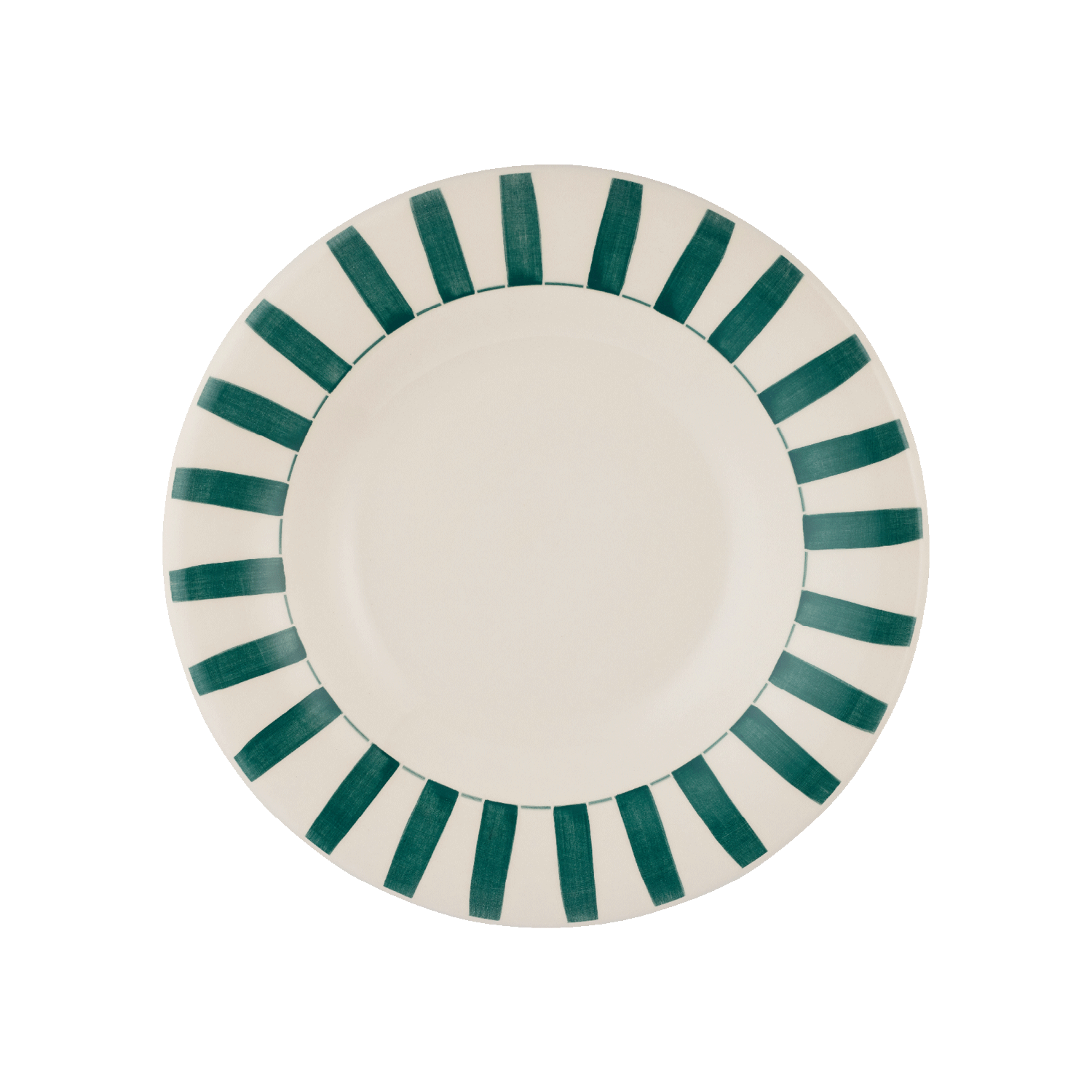 Green Stripes Pasta Plate