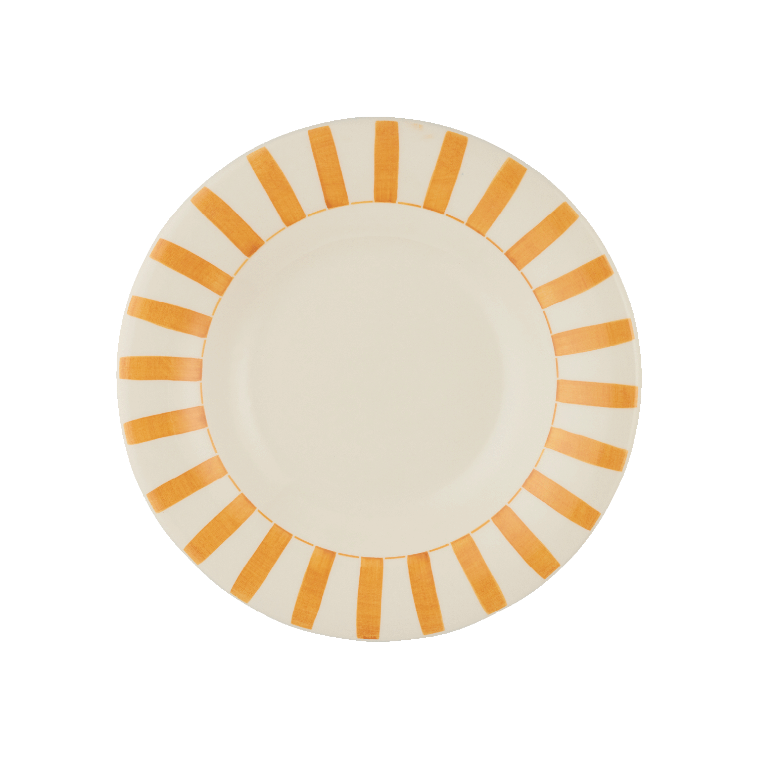 Yellow Stripes Pasta Plate