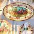 Large Maltese Garden Oval Platter