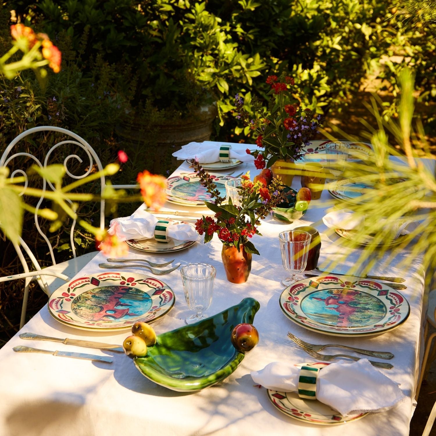Maltese Garden Dinner Plate