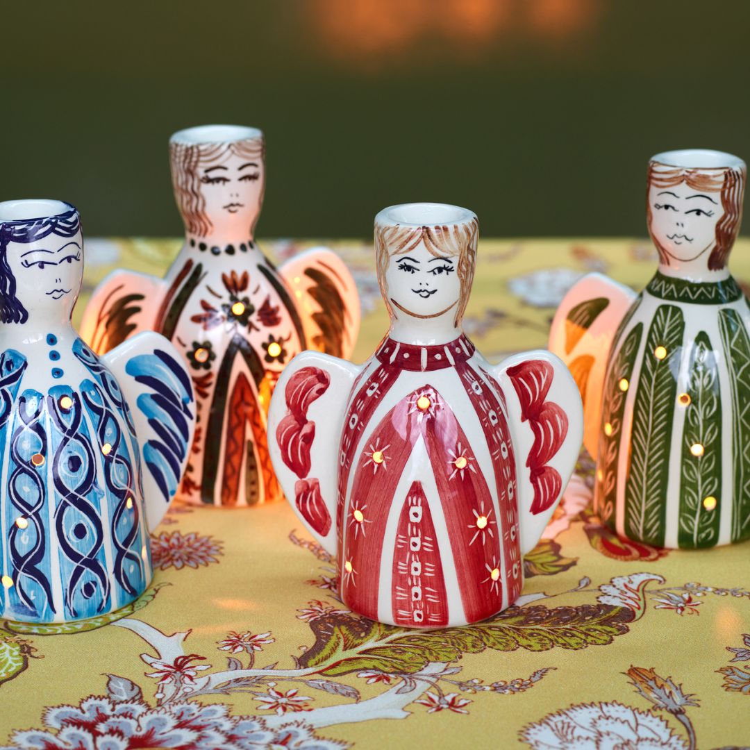 Brown Angel Tea Light