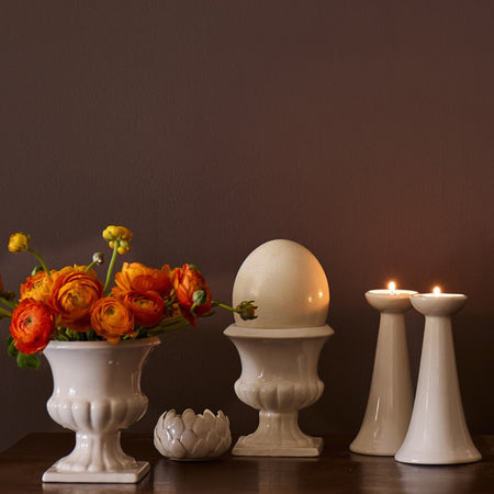 Cream Seracina Tea Light Holder