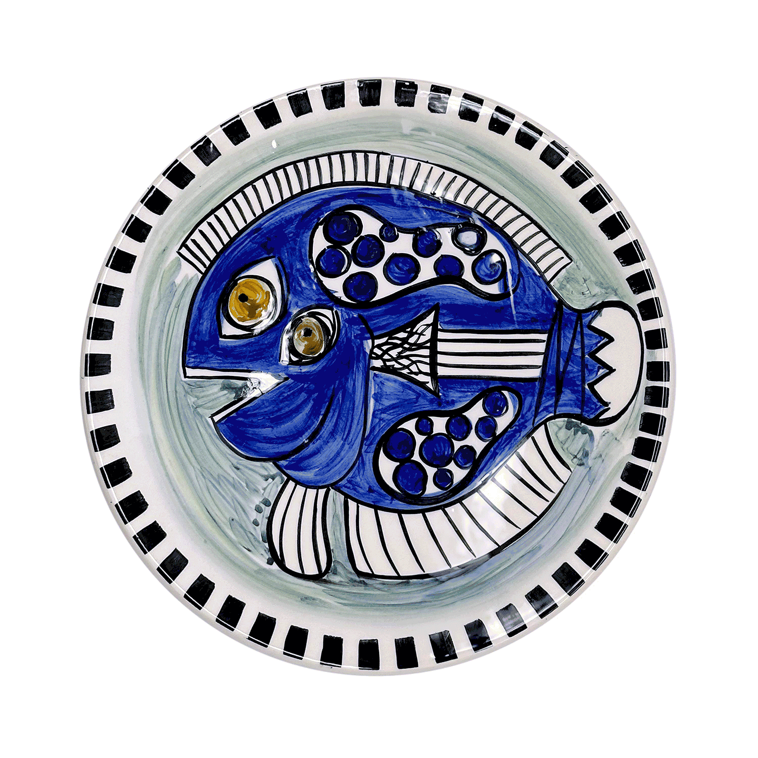 Blue Fish Gozo Dinner Plate