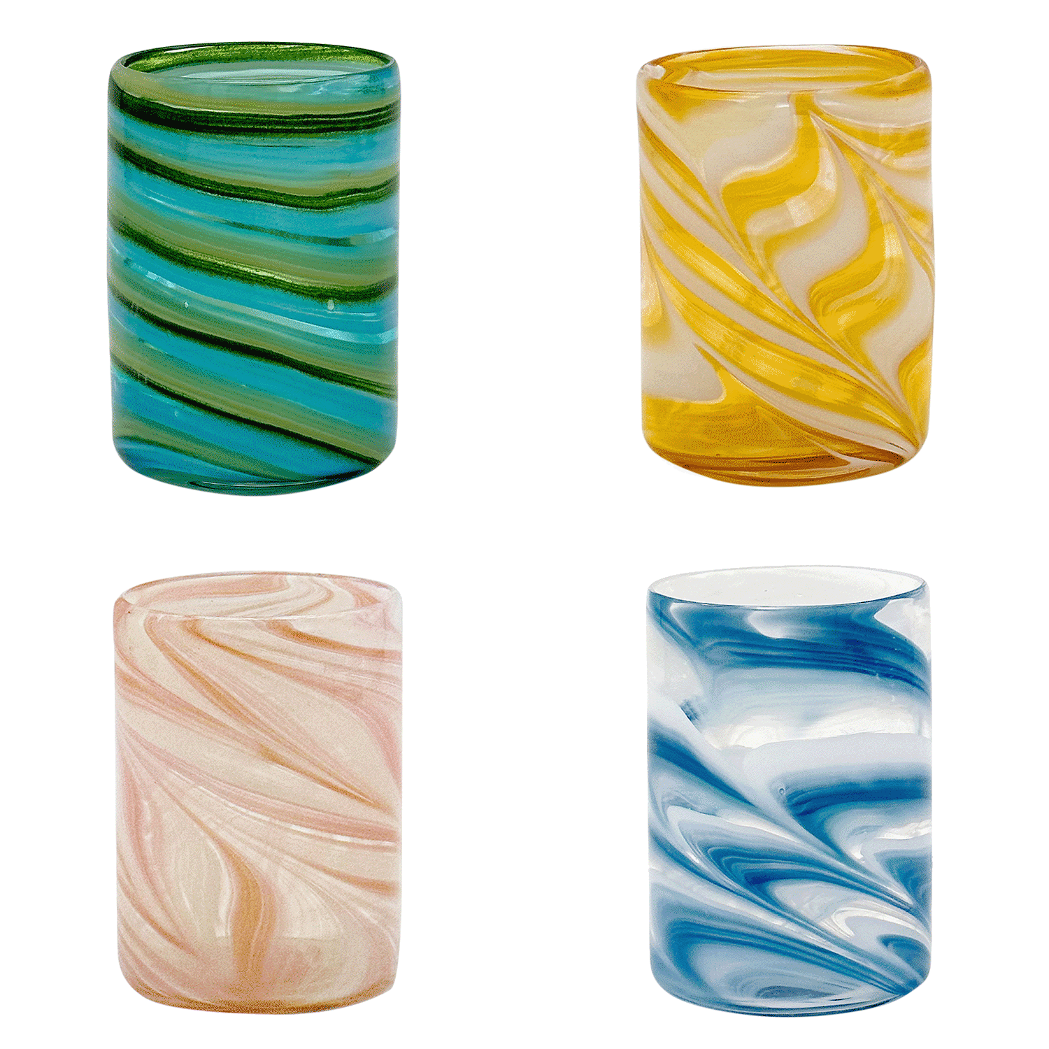 Multicolour Bellotto Tumblers (Set of 4)