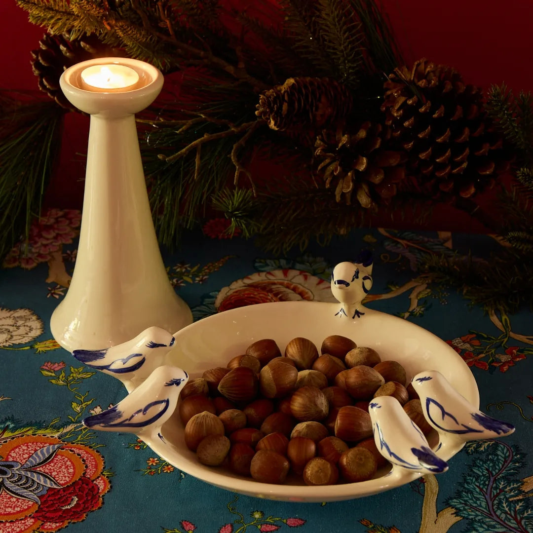 Cream Seracina Tea Light Holder
