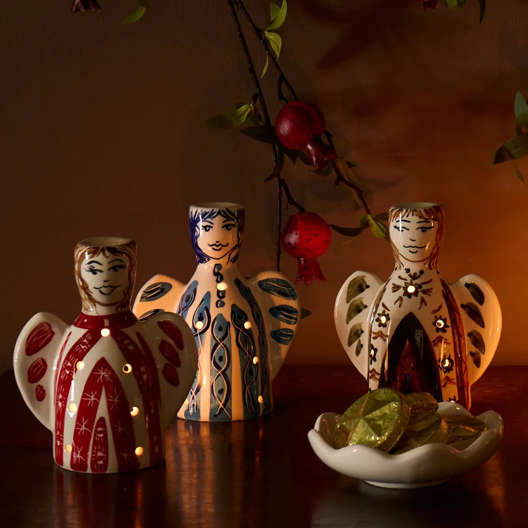 Brown Angel Tea Light