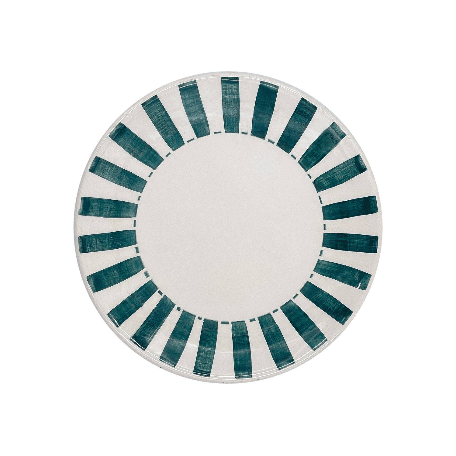 Green Stripes Side Plate