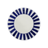 Navy Blue Stripes Side Plate