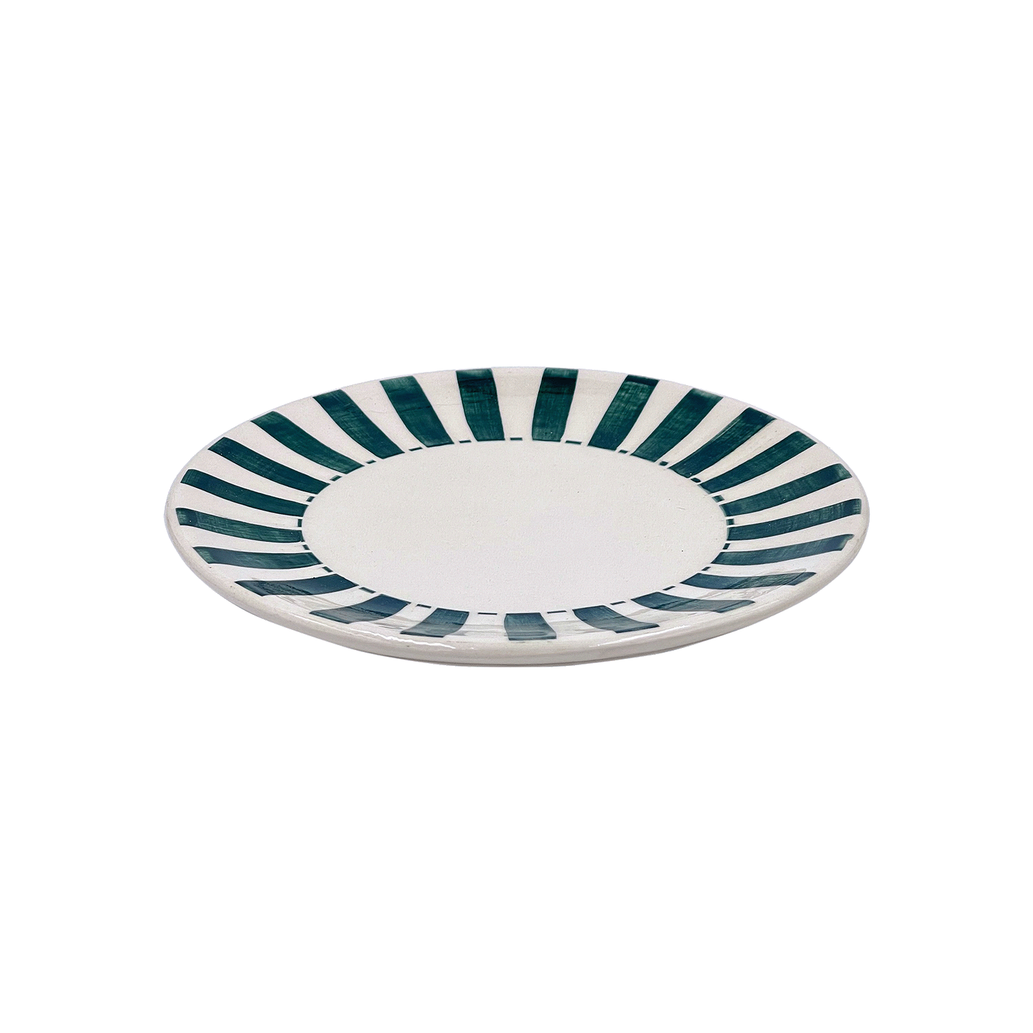 Green Stripes Side Plate