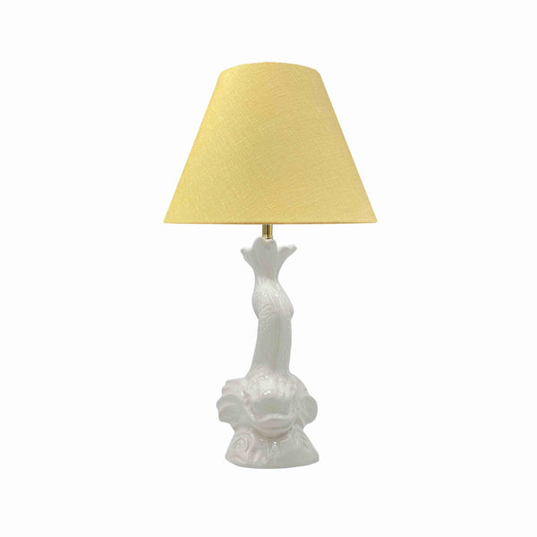 Small Empire Linen Lampshade 25cm in Yellow