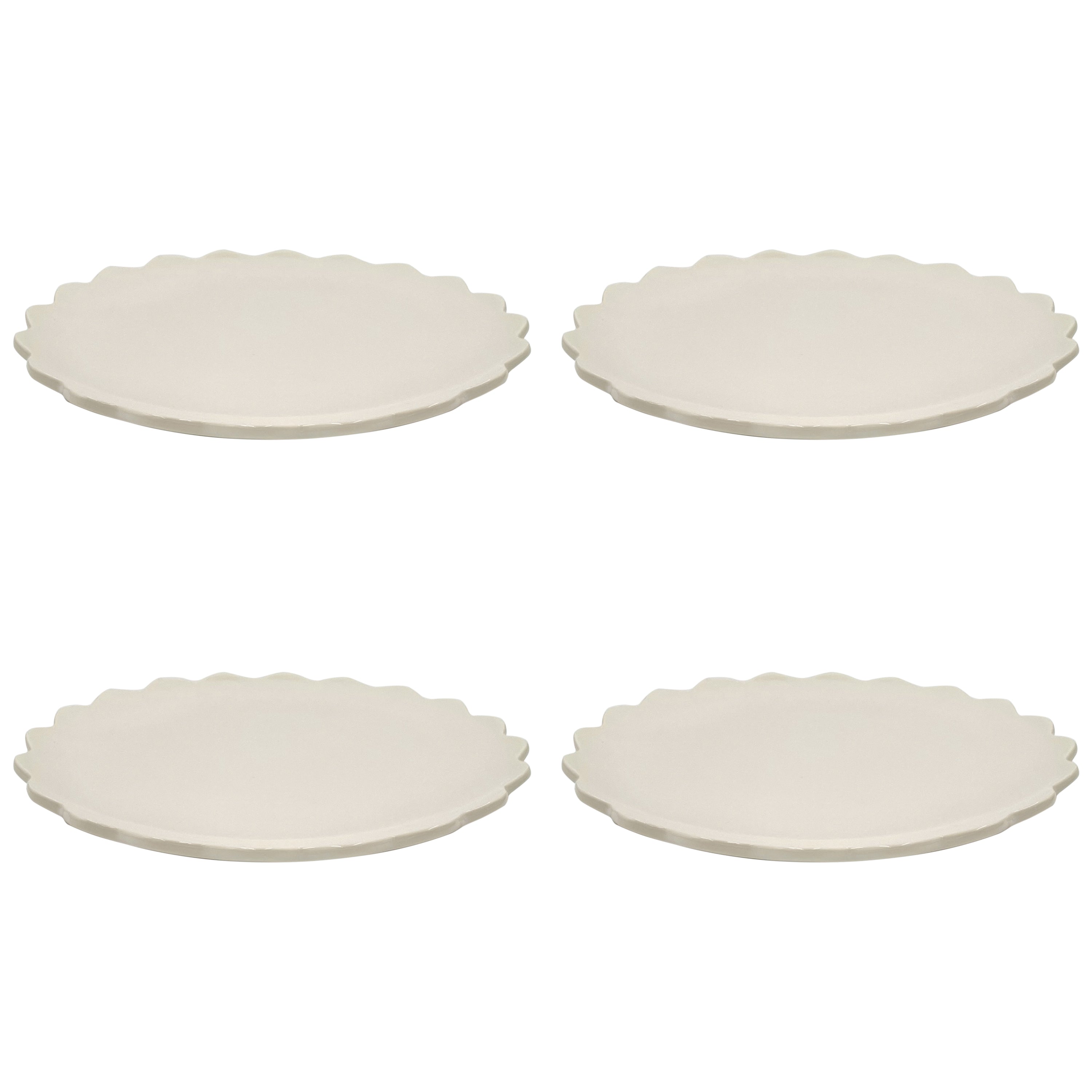 Scalloped Charger Plates (Set of 4)