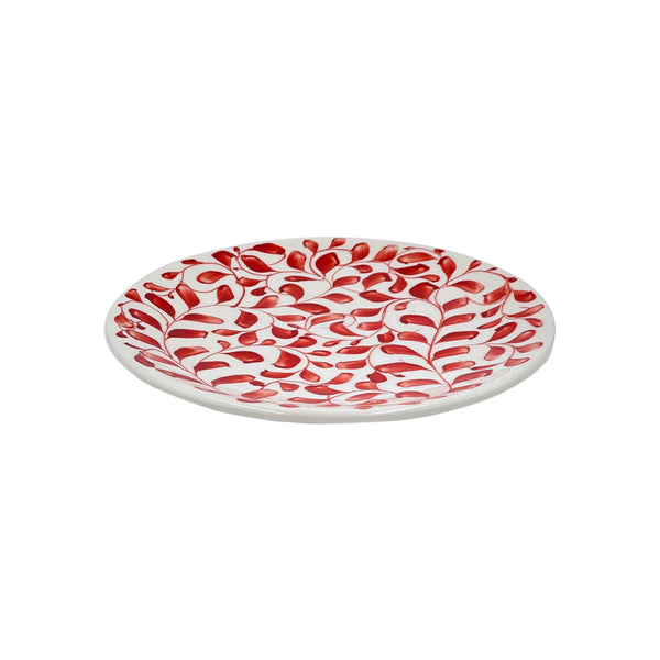 Side Plate in Red, Scroll