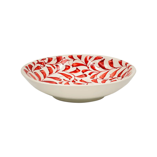 Pasta Bowl in Red, Scroll