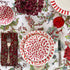 Red Scroll Side Plate